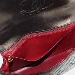 مملوكة مسبقًا Chanel Vintage Twin Flap Set Black Leather Handbags