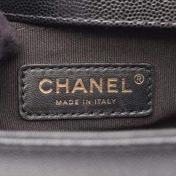 مملوكة مسبقًا Chanel Boy Chanel Small Shoulder Bag In Calfskin Leather Black