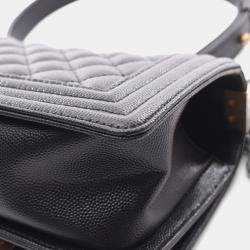 مملوكة مسبقًا Chanel Boy Chanel Small Shoulder Bag In Calfskin Leather Black