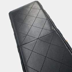 Pre Owned حقيبة كتف شانيل سلسلة كوكو مارك ماتلاسي 30 جلد حمل أسود