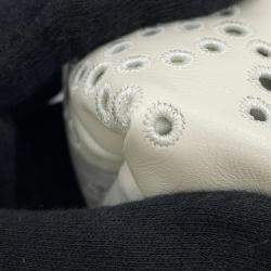 Pre Owned Chanel 22 Mini Handbag With Coco Mark And Perforated Shiny Calfskin Leather