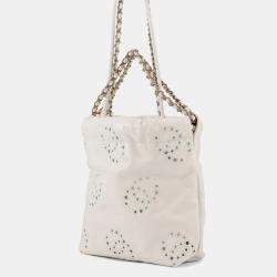 Pre Owned Chanel 22 Mini Handbag With Coco Mark And Perforated Shiny Calfskin Leather