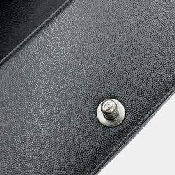 مملوكة مسبقًا حقيبة كتف شانيل سلسلة ماتلاس كوكاو مارك بوي صغيرة سوداء