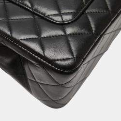 Pre Owned Chanel Matelasse Coco Mark Paris Limited Edition Chain Shoulder Bag Black Lambskin