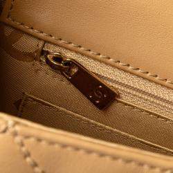 Pre Owned حقيبة كتف سلسلة مارك كوكو شانيل وايلد ستيتش جلد العجل بيج