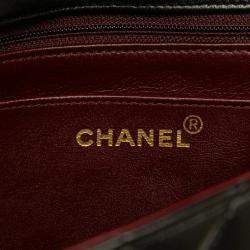 مملوكة مسبقًا حقيبة شانيل ماتيلاس ديانا 25 كوكو مارك كروس بودي بسلسلة على الكتف جلد الحمل باللون الأسود