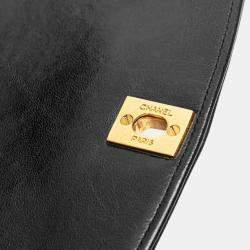 مملوكة مسبقًا حقيبة شانيل ماتيلاس ديانا 25 كوكو مارك كروس بودي بسلسلة على الكتف جلد الحمل باللون الأسود