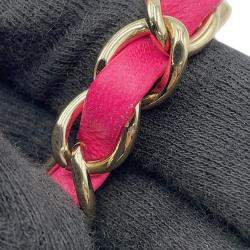 Pre Owned Chanel Chain Shoulder Bag Matelasse Coco Mark Mini Lambskin Single Flap