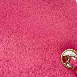 Pre Owned Chanel Chain Shoulder Bag Matelasse Coco Mark Mini Lambskin Single Flap