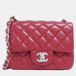 مملوكة مسبقًا Chanel Red Leather Shoulder Bag