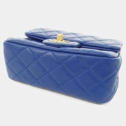 مملوكة مسبقًا Chanel Blue Leather Shoulder Bag