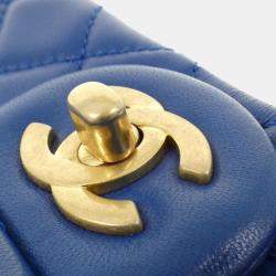 مملوكة مسبقًا Chanel Blue Leather Shoulder Bag