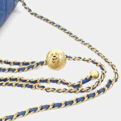 مملوكة مسبقًا Chanel Blue Leather Shoulder Bag