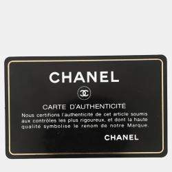 Pre Owned حقيبة شانيل بلاك جلد كافيار مرصعة بشعار كوكو كبيرة دوفيلي