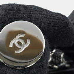 Pre Owned حقيبة شانيل بلاك جلد كافيار مرصعة بشعار كوكو كبيرة دوفيلي