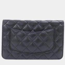 Pre Owned Chanel Timeless Classic Line Chain Wallet