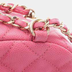 مملوكة مسبقًا حقيبة ظهر شانيل ماتيلس جلد عجل محبب زهري