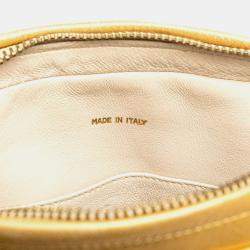 مملوكة مسبقًا حقيبة كتف سلسلة كرة كوكو ماتيلس شانيل جلد خروف ذهبي