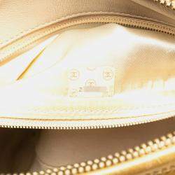 مملوكة مسبقًا حقيبة كتف سلسلة كرة كوكو ماتيلس شانيل جلد خروف ذهبي