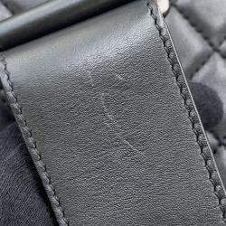 Pre Owned Chanel Chain Shoulder Bag With Coco Mark And Matelasse Design Boy Lambskin