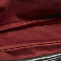 Pre Owned Chanel Easy Flap Black Quilted Caviar Aged Leather Bag