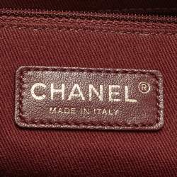 Pre Owned Chanel Easy Flap Black Quilted Caviar Aged Leather Bag