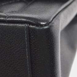 مملوكة مسبقًا Chanel Diana Medium Black Calfskin Leather Chain Shoulder Bag