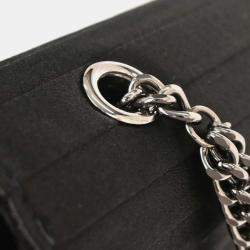 Pre Owned Chanel Black Satin Handbag