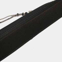 Pre Owned Chanel Black Satin Handbag