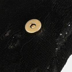 مملوكة مسبقًا Chanel Black Sequins Dare To Disturb Shoulder Bag