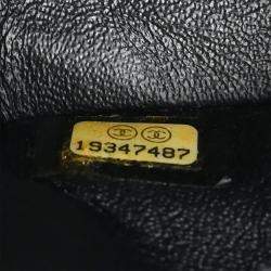 Pre Owned Chanel Black Lambskin Single Flap Shoulder Bag