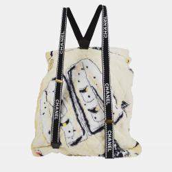 مملوكة مسبقًا Chanel Terry Cloth Backpack Pile `94 Collection
