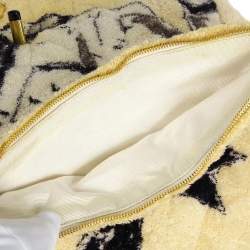 مملوكة مسبقًا حقيبة ظهر شانيل قماش تيري أبيض `94 كوليكشن