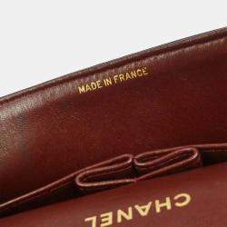 Pre Owned Chanel Black Lambskin Medium Classic Double Flap Shoulder Bag