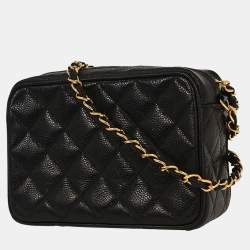 مملوكة مسبقًا Chanel Black Calfskin Camera Bag Mini