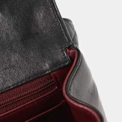 مملوكة مسبقًا حقيبة شانيل جلد الضأن سوداء سترات فلاب