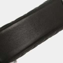 مملوكة مسبقًا حقيبة شانيل جلد الضأن سوداء سترات فلاب