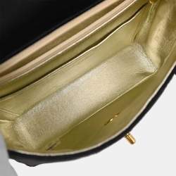 مملوكة مسبقًا Chanel Classic Square Mini Black Satin Shoulder Bag