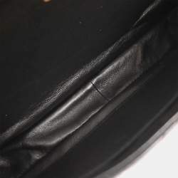 Pre Owned Chanel Black Lambskin Double Sided Handbag