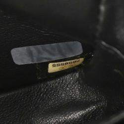 مملوكة مسبقًا Chanel Black Velvet East West Choco Bar Shoulder Bag