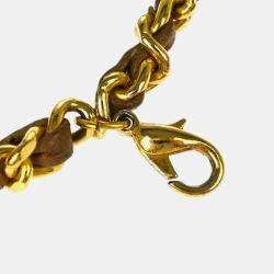 Pre Owned Chanel Brown Lambskin Classic Flap Micro Bum Belt Bag