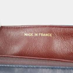 مملوكة مسبقًا Chanel Full Flap Navy Lambskin Leather Shoulder Bag