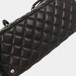 مملوكة مسبقًا Chanel Black Calfskin Cambon Ligne Bowling Bag