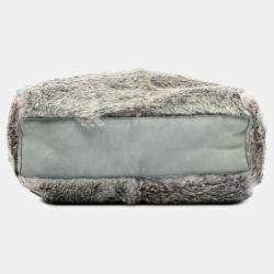 مملوكة مسبقًا Chanel Grey CC Lapin Fur Tote