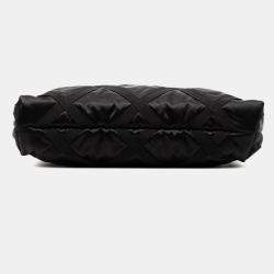 Pre Owned حقيبة يد شانيل قابلة للطي نايلون أسود غروغران