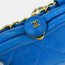 مملوكة مسبقًا Chanel Blue Lambskin Fringe Bum Bag