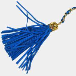 مملوكة مسبقًا Chanel Blue Lambskin Fringe Bum Bag