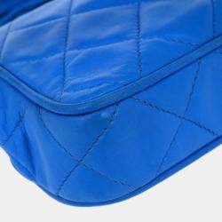 مملوكة مسبقًا Chanel Blue Lambskin Fringe Bum Bag