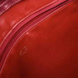 Pre Owned حقيبة شانيل بوردو جلد العجل تريبل سي سي كتف توت