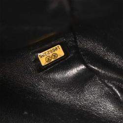 Pre Owned Chanel Black Lambskin Handbag